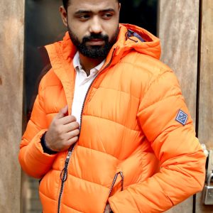 Gant Edition Premium Orange Puffer Jacket with Hood